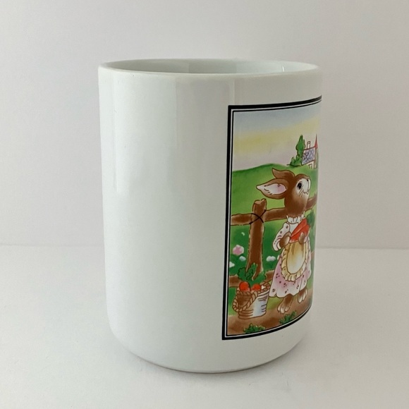 Bunny Rabbits mug with cute bunny shaped handle, NEW - Picture 5 of 10